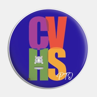 BLUE CVHS PTO LOGO Pin