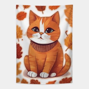 autumn Cat Tapestry