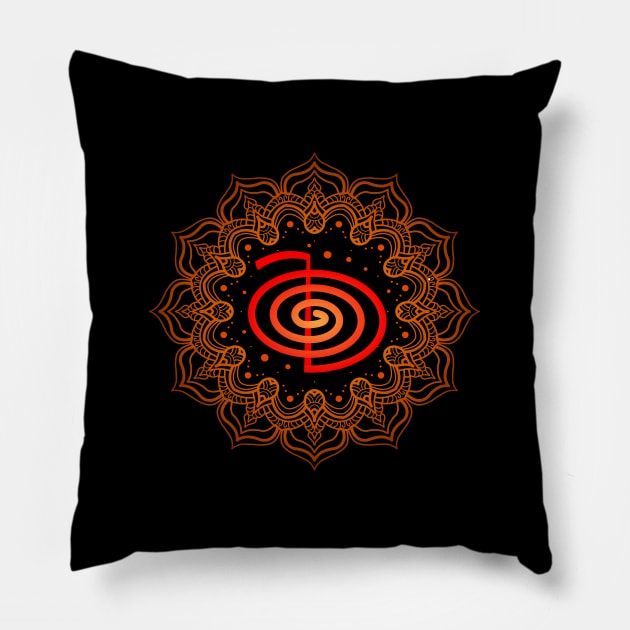 Cho ku rei Mandala Pillow by FlyingWhale369