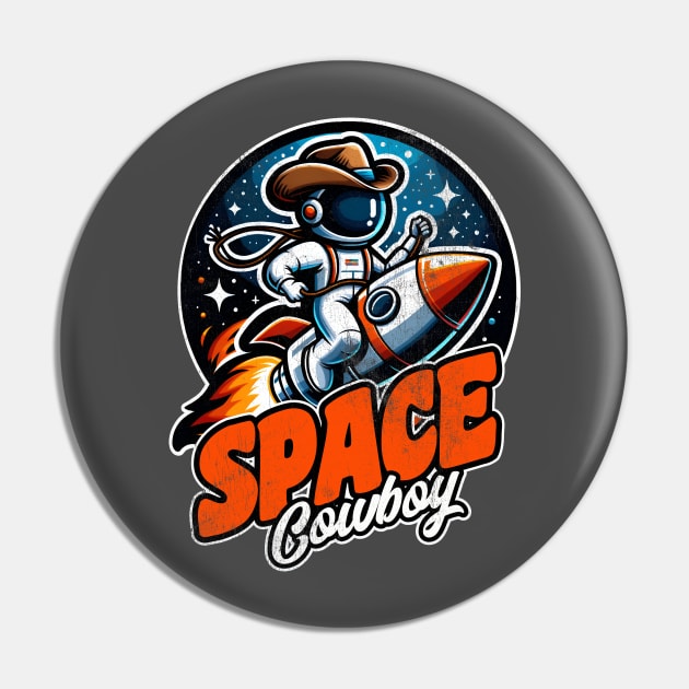 Space Cowboy Pin by DetourShirts