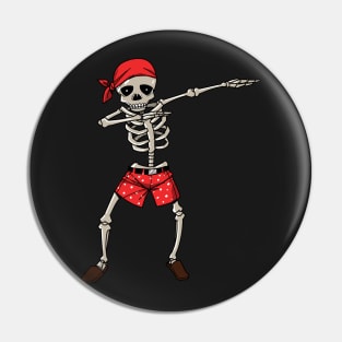 Halloween Pirate Dabbing Skeleton Gift Dab design Pin