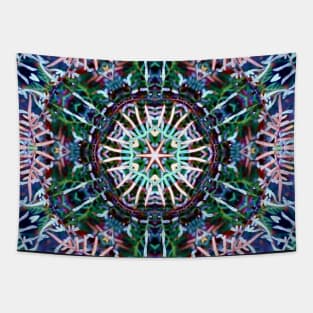 Autumn Mandala Kaleidoscope Tapestry