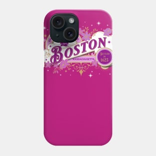 Boston Vintage in Pink Phone Case