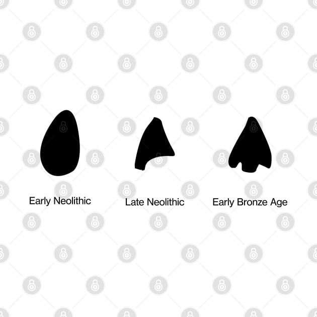 Arrowheads - Neolithic and Bronze Age Archaeology Paleontology Profession by CottonGarb