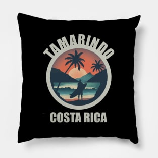 Tamarindo - Costa Rica (with Light Grey Lettering) Pillow