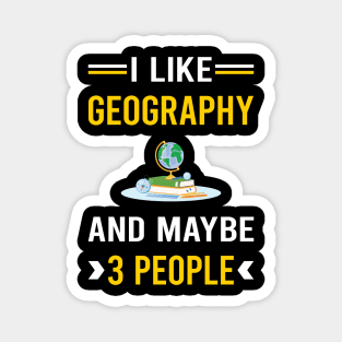 3 People Geography Geographer Magnet