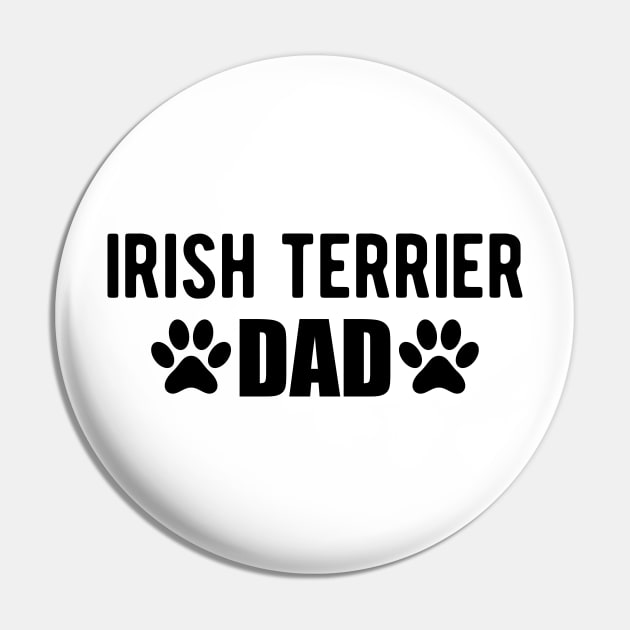 Irish Terrier Dad Pin by KC Happy Shop