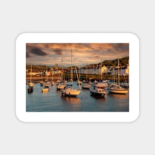 Aberaeron Harbour at Dusk Magnet