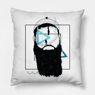 Bearded Alter ego version 4 Pillow