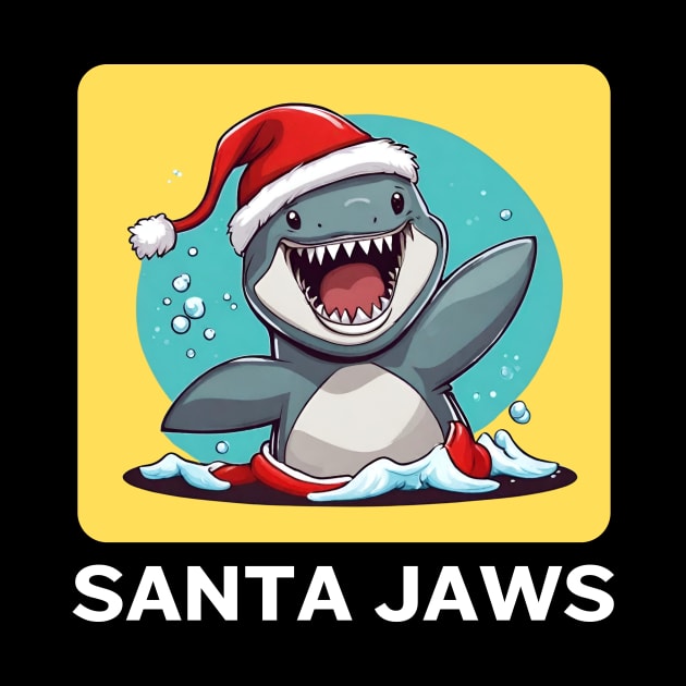 Santa Jaws | Santa Claus Pun by Allthingspunny