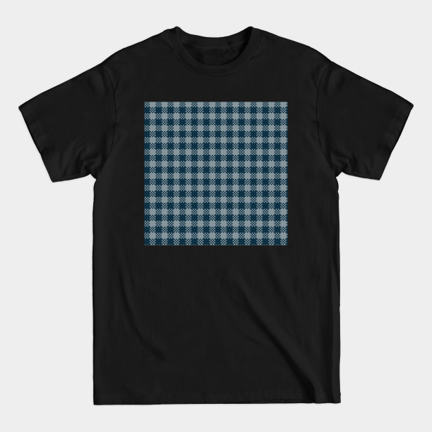 Disover Pixelated Vintage Scandinavian Plaid Pattern - Plaid Pattern - T-Shirt