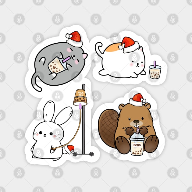 Christmas Sticker Bundle 4 Magnet by SirBobalot