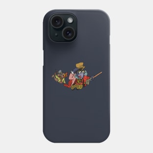 Muppet Christmas Carol - Gonzo and Rizzo flying Phone Case