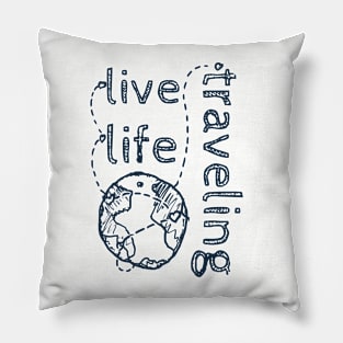 Live Life Traveling Pillow