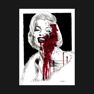 Marilyn Monroe Zombie Red T-Shirt