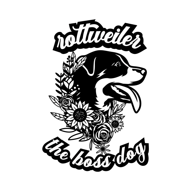 Rottweiler The Boss Dog by nextneveldesign