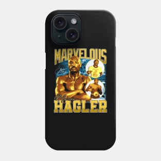 Marvelous Marvin Hagler Boxing Legend Signature Vintage Retro 80s 90s Bootleg Rap Style Phone Case