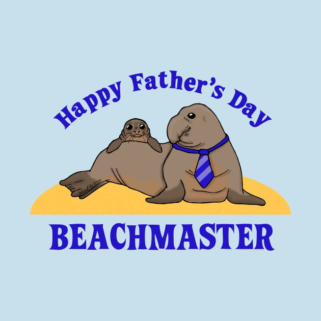 Elephant Seal Father's Day by HonuHoney