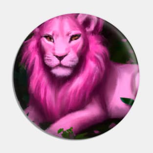 Pink Lion Pin