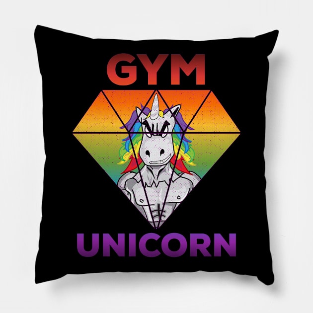 Gym unicorn Pillow by PincGeneral