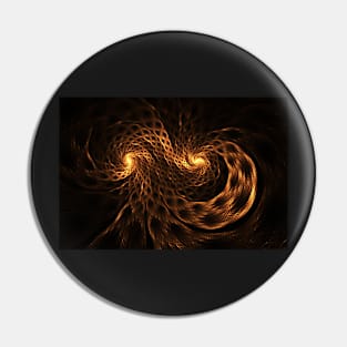 Golden vortex Pin