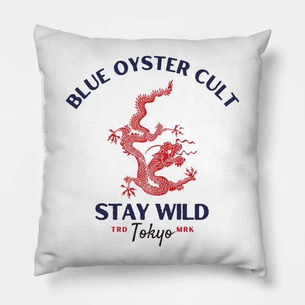 blue oyster cult Pillow by Ollie_kota