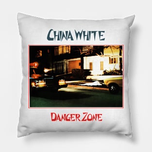 China White Danger Zone Pillow