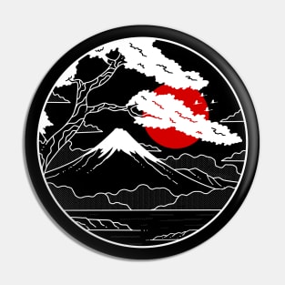 Blood Moon at Mountain Fuji Pin