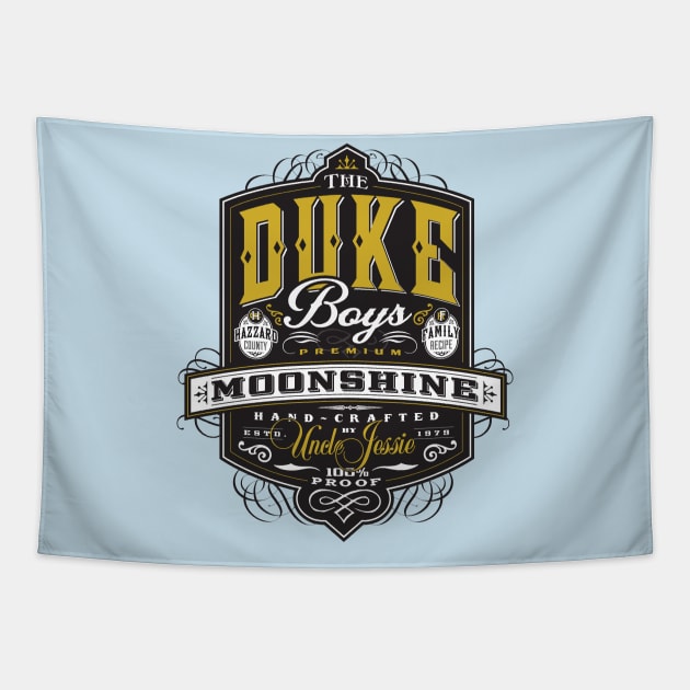 The Duke Boy's Moonshine Tapestry by MindsparkCreative