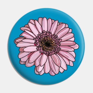 Gerbera in Pink Floral Pin