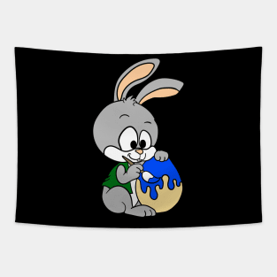 Gray slappy painted an Easter egg Tapestry