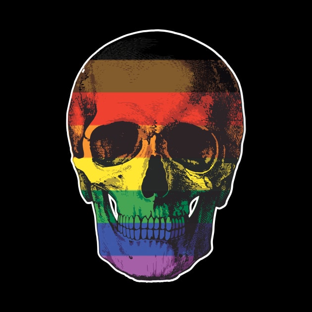 Pride Skull by TheGentlemanPeacock