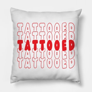 Tattooed Tshirt Pillow