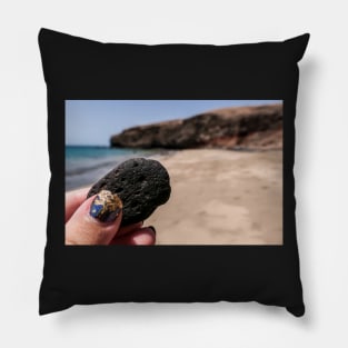 Stone by the sea Pillow