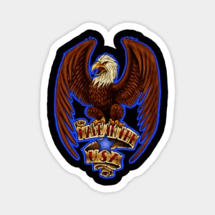 American Eagle Made in the USA Patriot Magnet