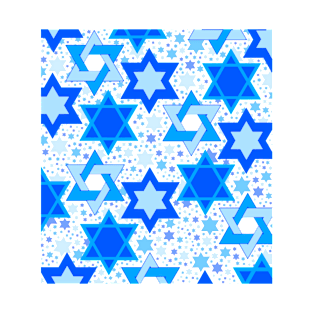 Star of David Blue Cluster T-Shirt