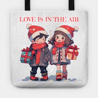 Christmas couple - Love is in the air Tote