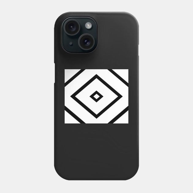 Abstract geometric pattern - black and white. Phone Case by kerens