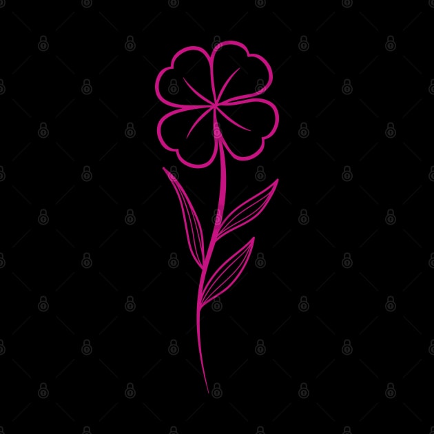 St patricks day pink flower by zooma