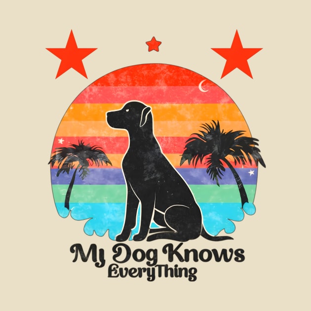 My dog knows everything by Tee.gram