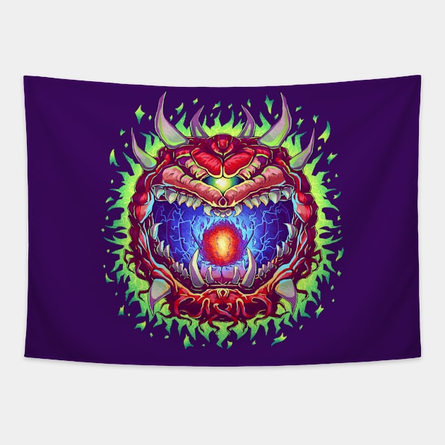 Cacodemon Tapestry by Bratzoid