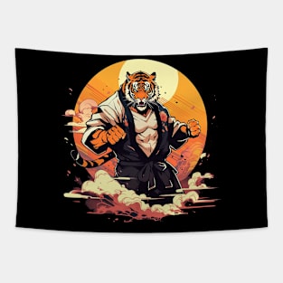 karate tiger Tapestry