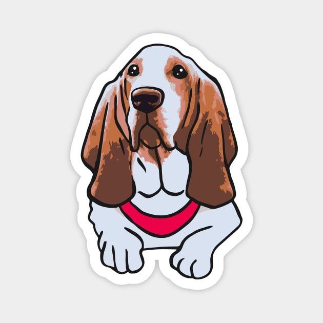 Basset Hound Dog Magnet by PetinHeart