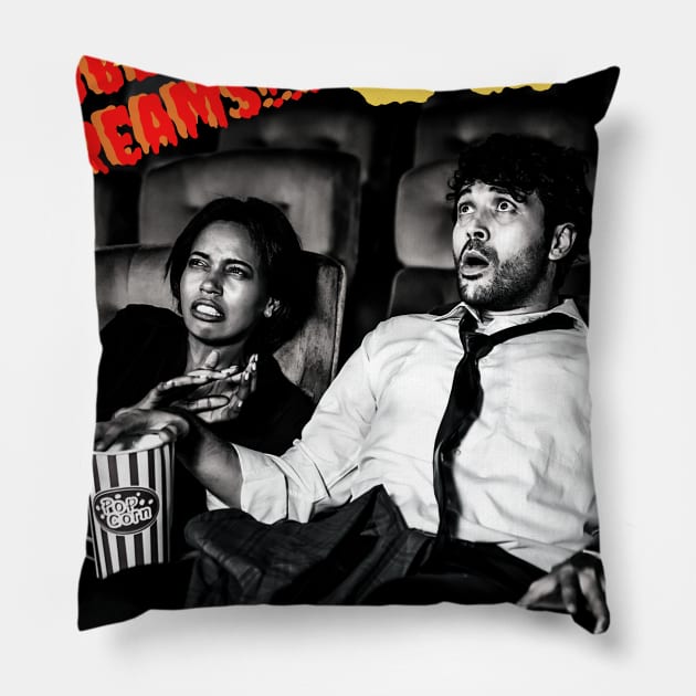 Double The Screams! Pillow by Binge-Watchers Podcast