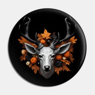 halloween fall deer with huge antlers Pin