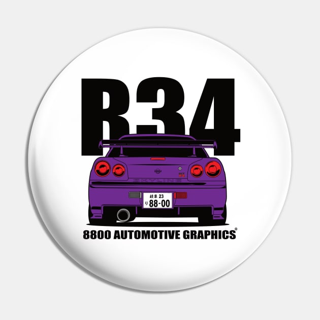 Nissan Skyline R34 GTR Purple Version Pin by 8800ag