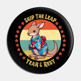 Leap year kangaroo Pin