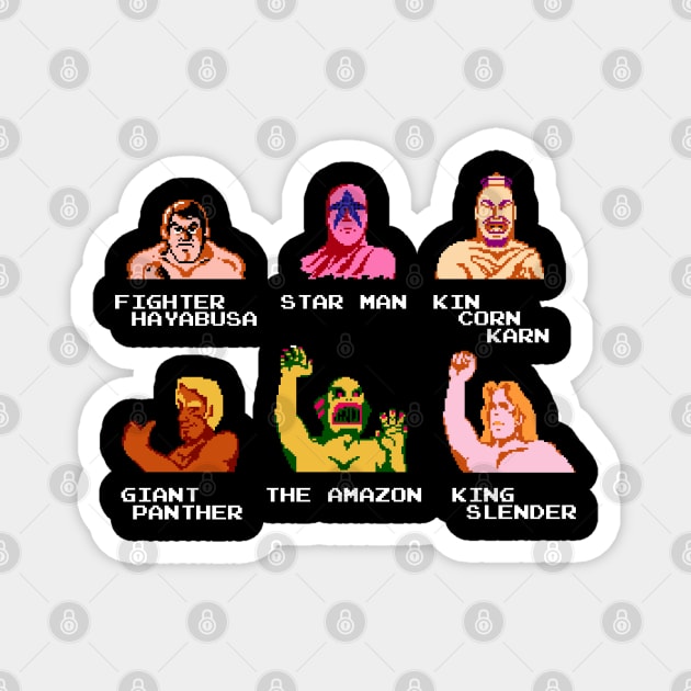 Wrestling Fighters Magnet by allysontx