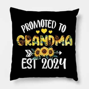 Promoted To Grandma Est 2024 Pillow