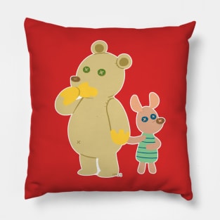 Bear and Pig Pillow